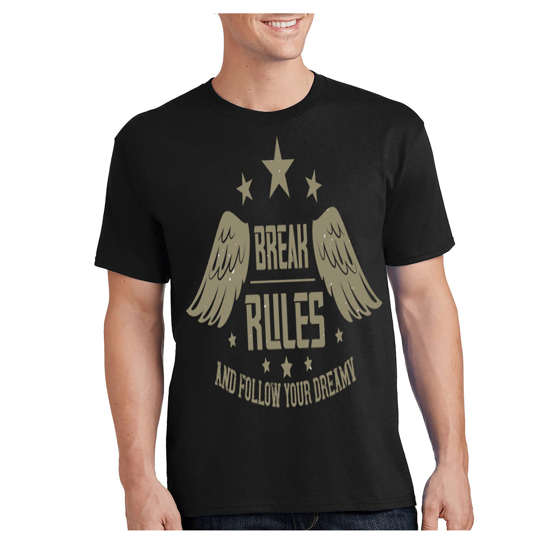 "BREAK RULES AND FOLLOW YOUR DREAM" MILITARY Men's