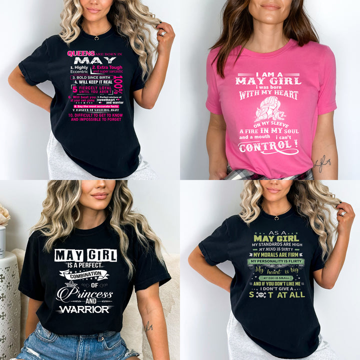 "Get Exclusive Discount On May Combo Pack Of 4 Shirts(Flat Shipping) For B'day Girls.