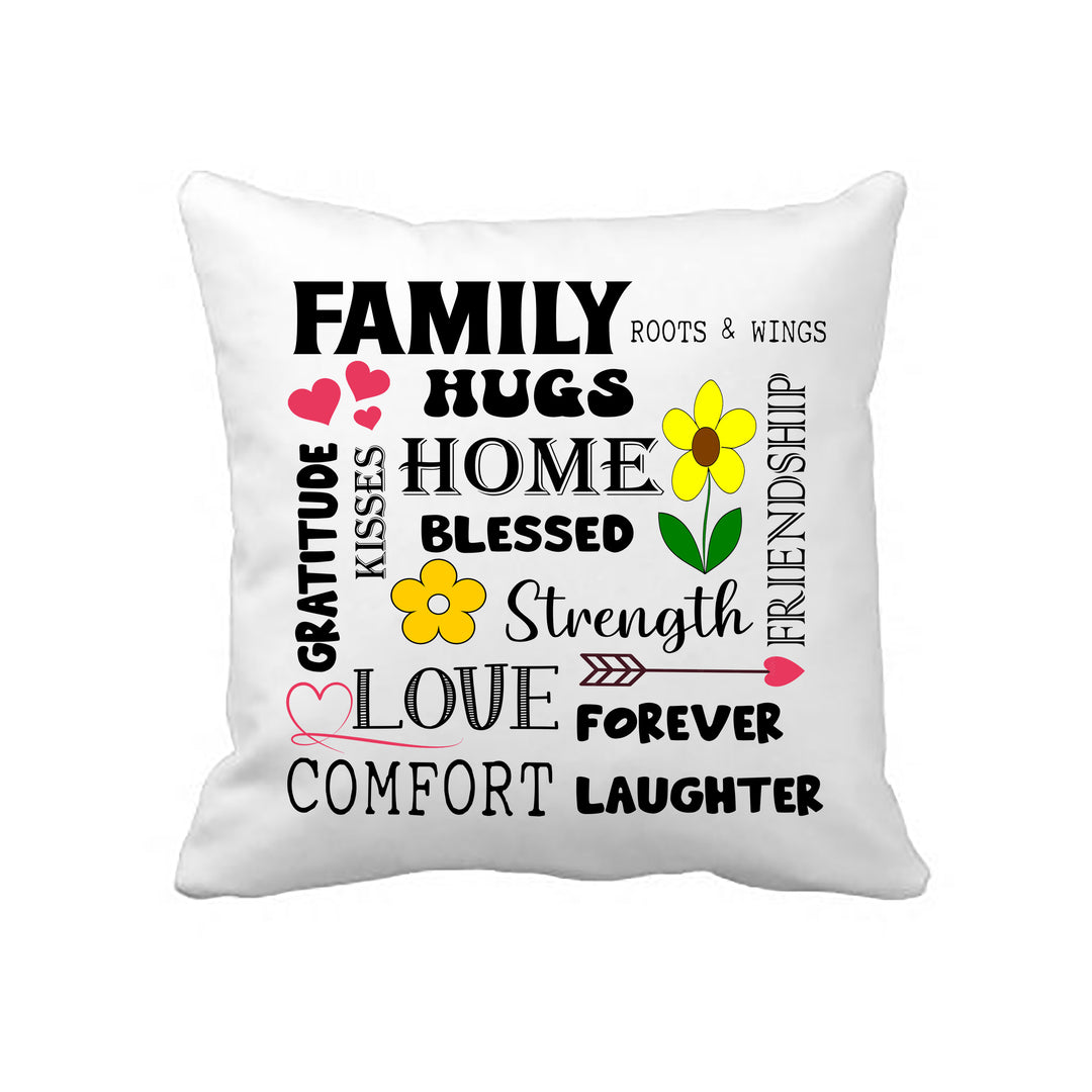 Family Hugs Home Blessed - Pillow