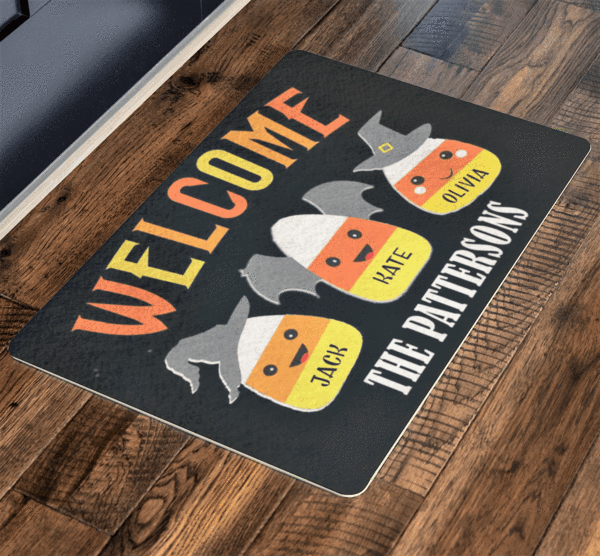 Family Name Fully Customize Doormat  ( Best price Deal) Halloween Special - LA Shirt Company