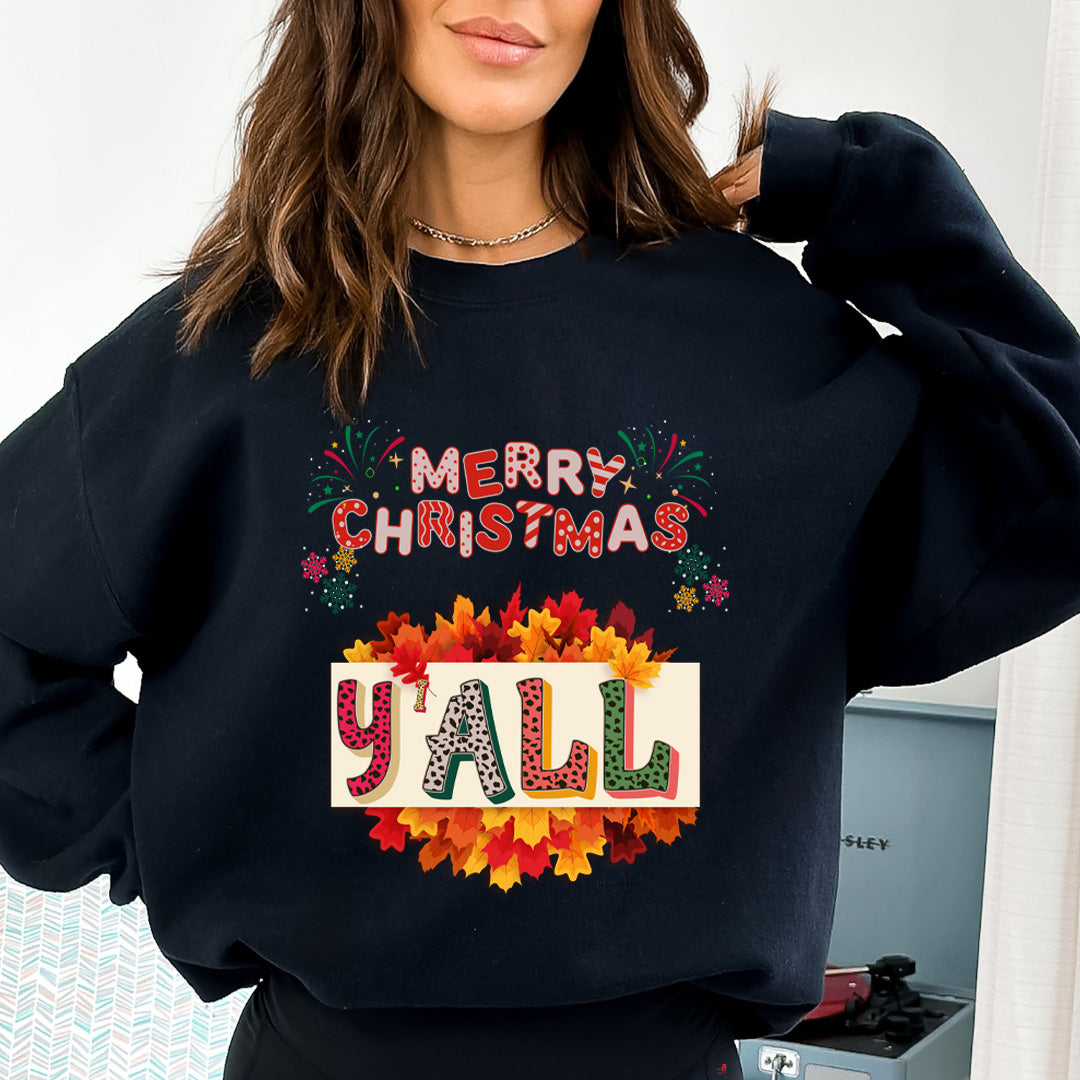 Merry Christmas Y'all - Sweatshirt & Hoodie