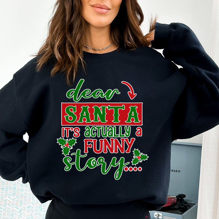 Santa It's Actually A Funny Story - Sweatshirt & Hoodie