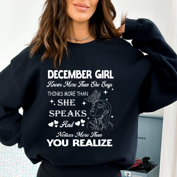 December Girl Notice More Than You Realize  - Cozy &amp; Soft.