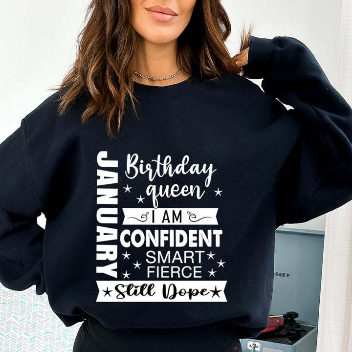January Birthday Queen - Sweatshirt &amp; Hoodie