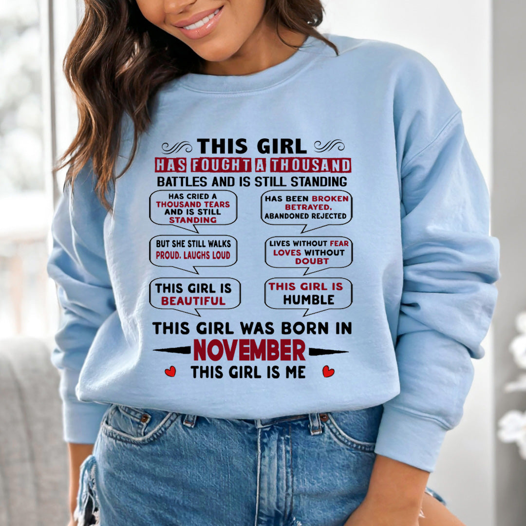 This Girl Was Born In November - Sweatshirt & Hoodie