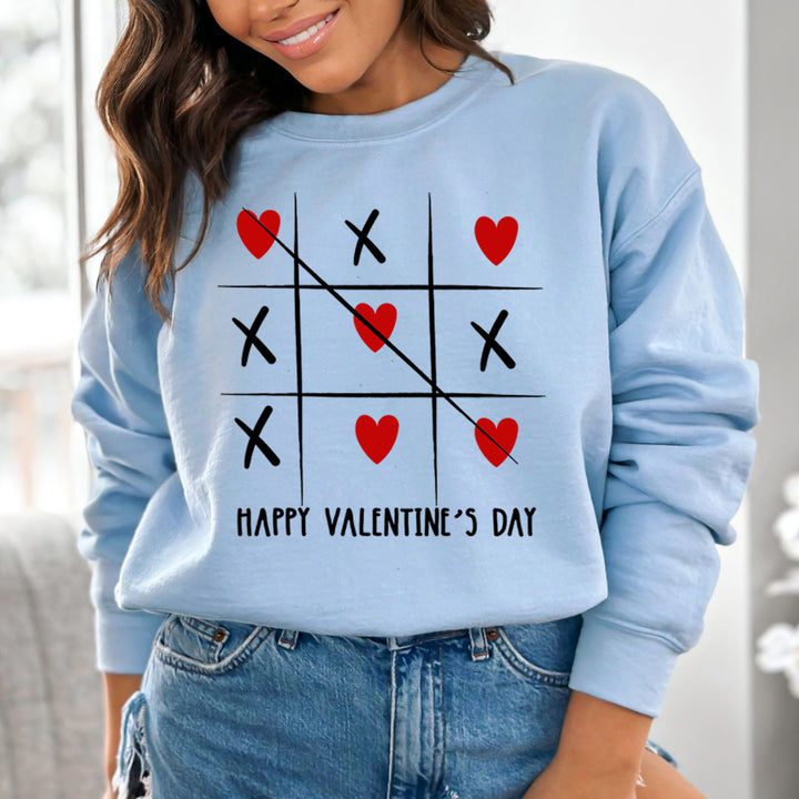 Happy Valentine's Heart And Cross design  - Sweatshirt & Hoodie