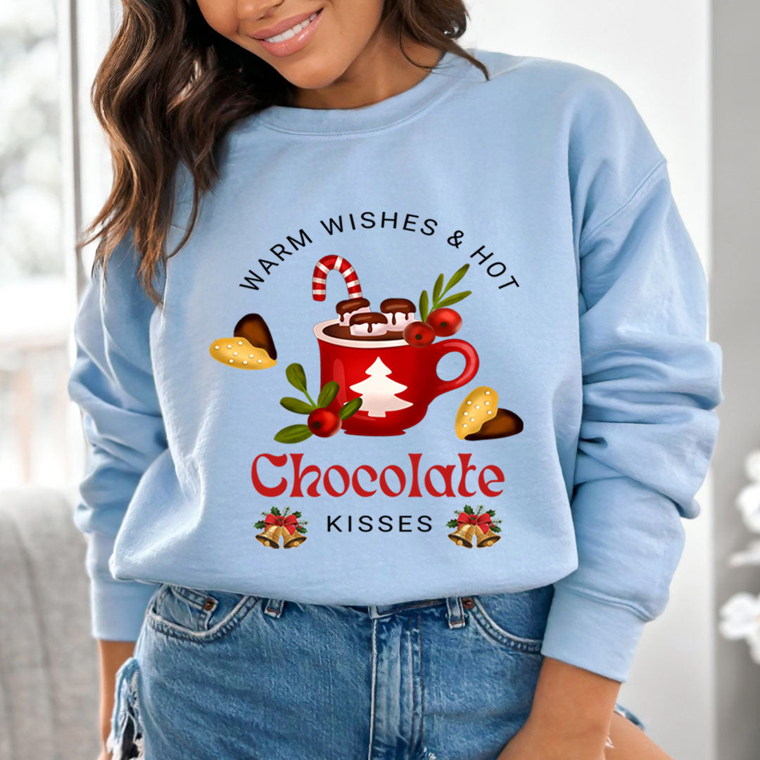 Warm Wishes Chocolate Kisses - Sweatshirt & Hoodie