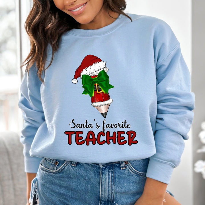 Santa's Favorite Teacher - Sweatshirt & Hoodie