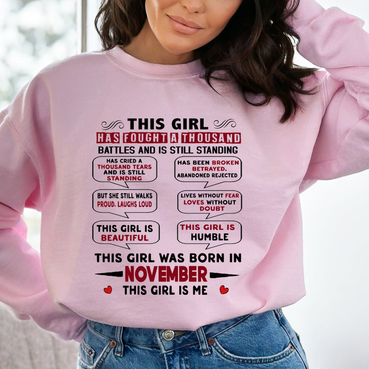 This Girl Was Born In November - Sweatshirt & Hoodie