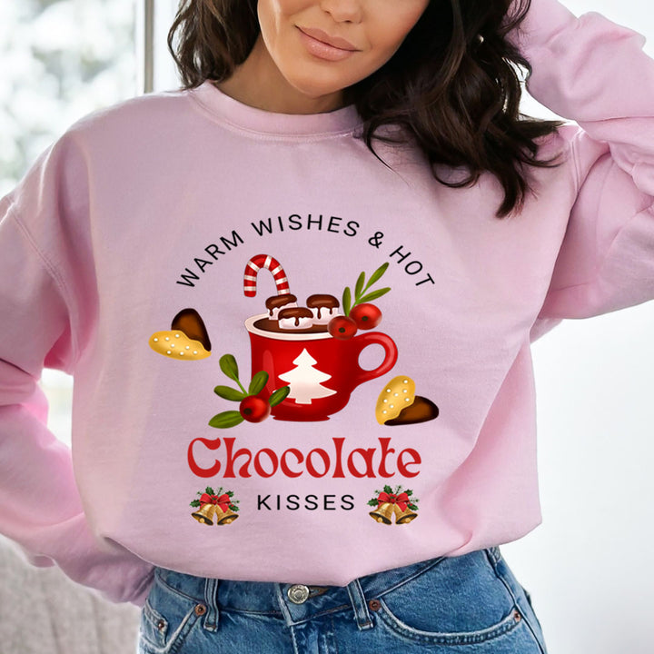Warm Wishes Chocolate Kisses - Sweatshirt & Hoodie