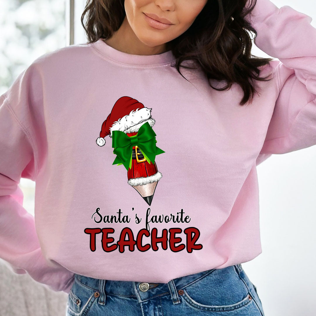 Santa's Favorite Teacher - Sweatshirt & Hoodie