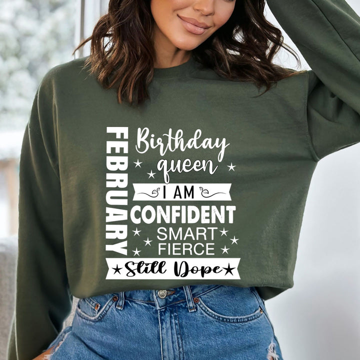 February Birthday Queen - Sweatshirt & Hoodie