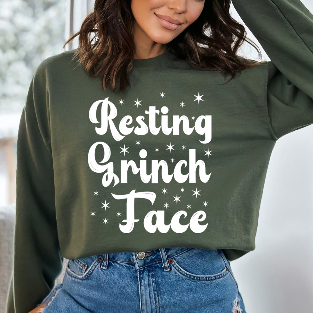 Resting Grinch Face - Sweatshirt & Hoodie