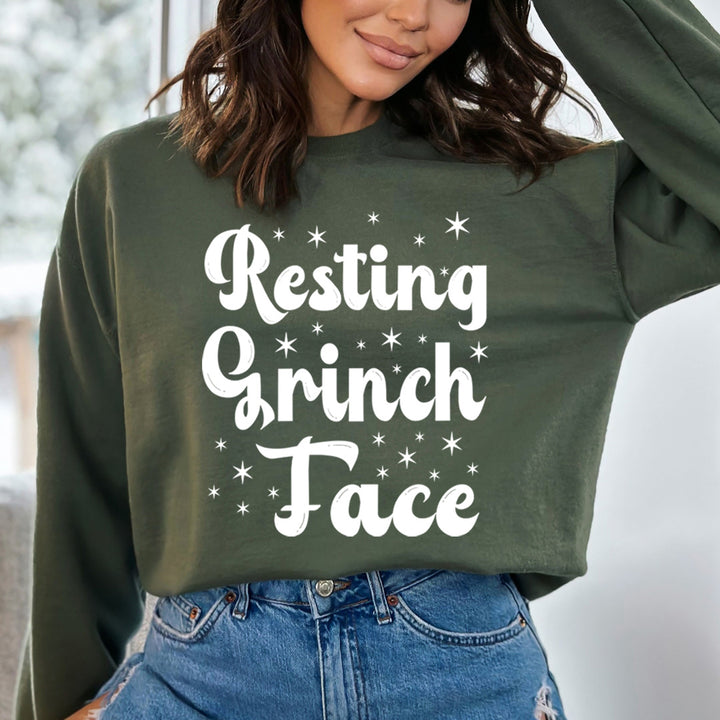 Resting Grinch Face - Sweatshirt & Hoodie