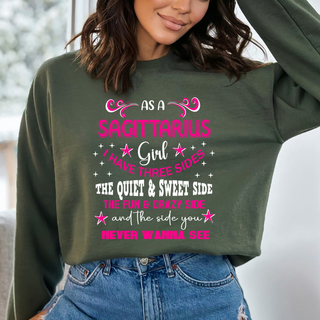 Sagittarius Girl Have Three Side - Sweatshirt & Hoodie