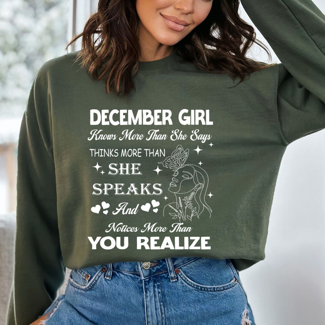 December Girl Notice More Than You Realize  - Cozy &amp; Soft.
