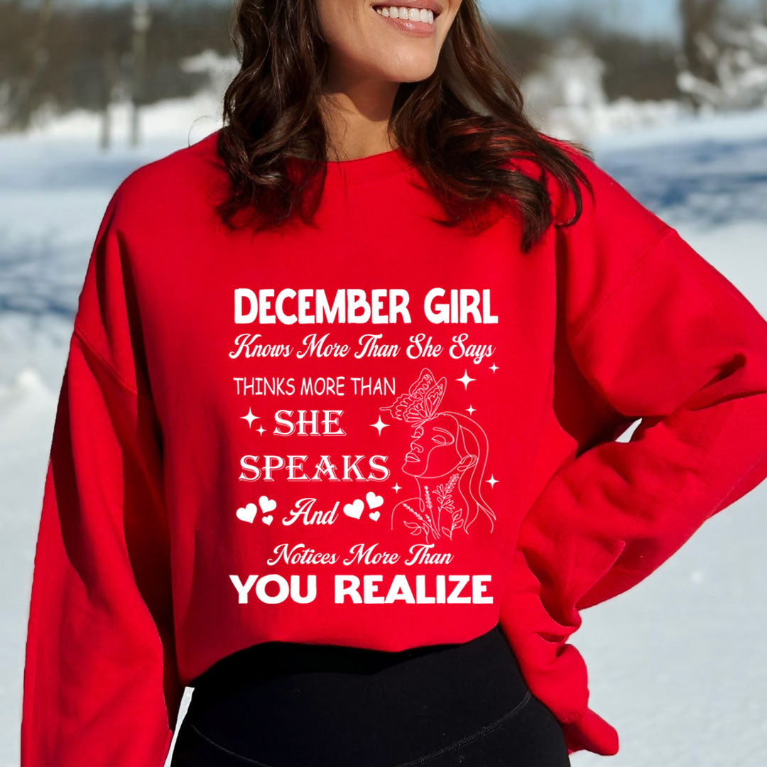December Girl Notice More Than You Realize  - Cozy &amp; Soft.