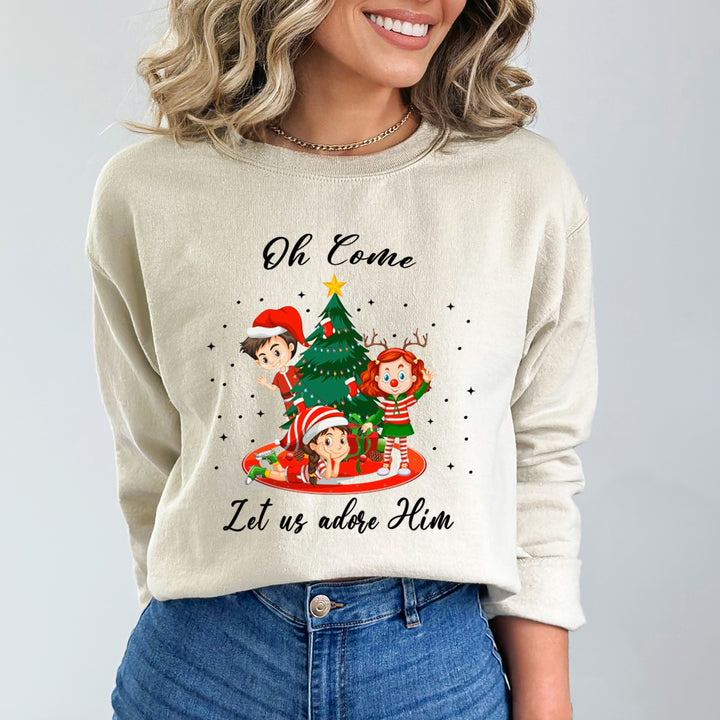 Oh Come Let Us Adore Him - Sweatshirt & Hoodie