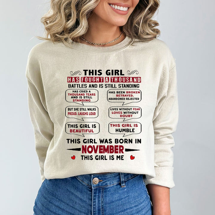 This Girl Was Born In November - Sweatshirt & Hoodie