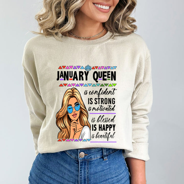 January Queen Is Confident - Sweatshirt &amp; Hoodie