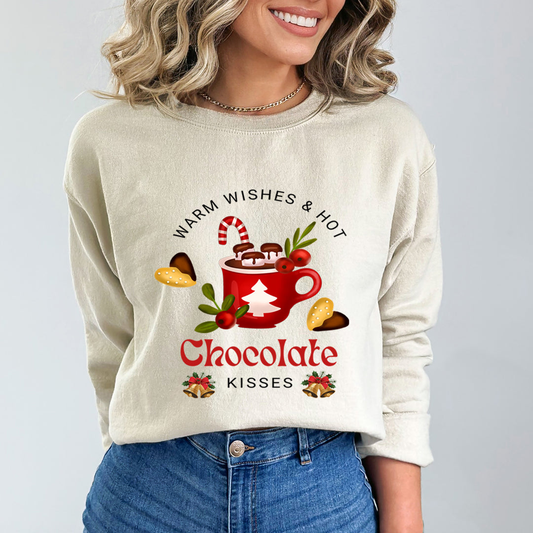 Warm Wishes Chocolate Kisses - Sweatshirt & Hoodie
