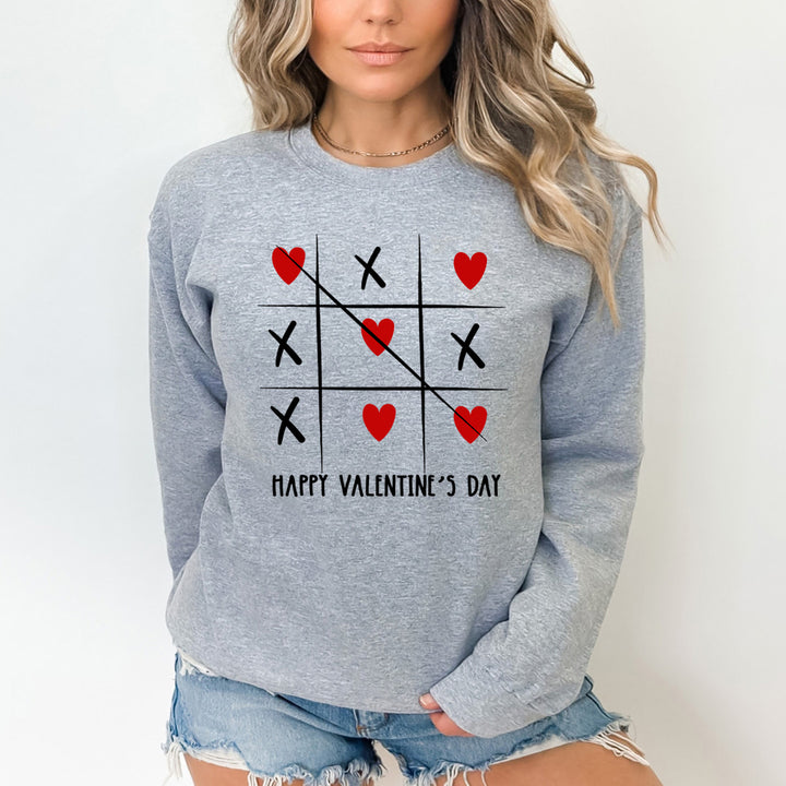 Happy Valentine's Heart And Cross design  - Sweatshirt & Hoodie