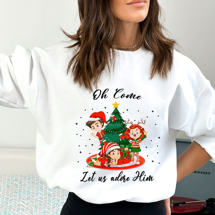 Oh Come Let Us Adore Him - Sweatshirt & Hoodie