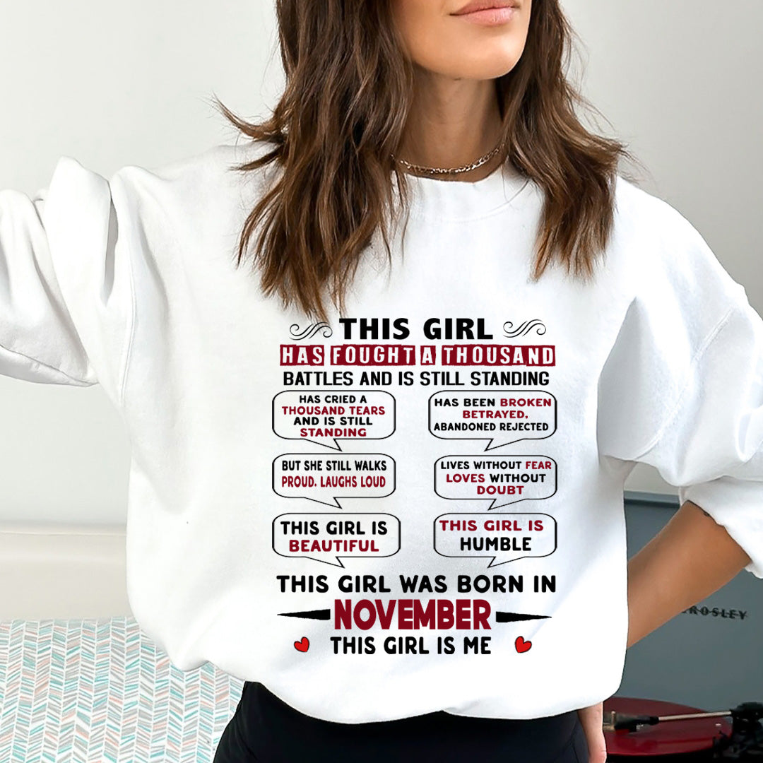 This Girl Was Born In November - Sweatshirt & Hoodie