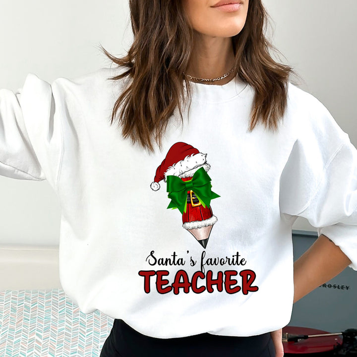 Santa's Favorite Teacher - Sweatshirt & Hoodie