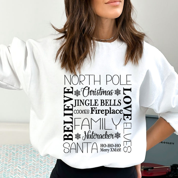 North Pole Believe Love Elves - Sweatshirt & Hoodie