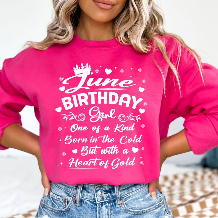 June Birthday Girl Born In The Cold - Sweatshirt &amp; Hoodie