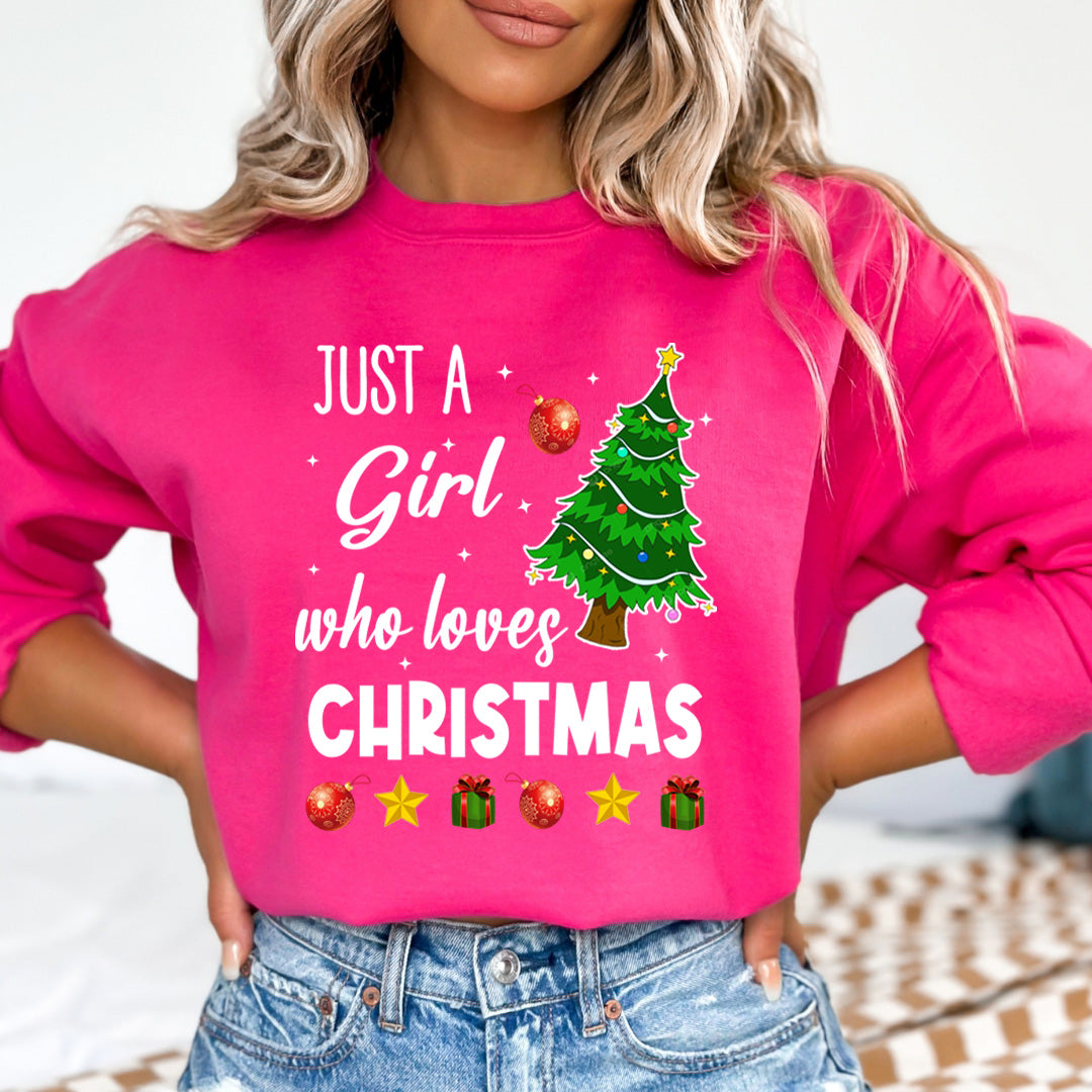 Just A Girl Who Loves Christmas(New) - Sweatshirt & Hoodie