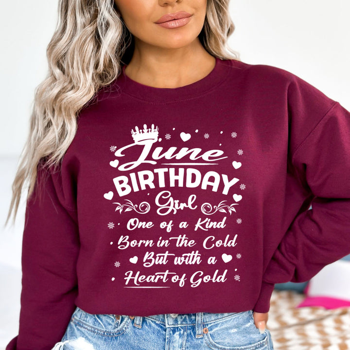 June Birthday Girl Born In The Cold - Sweatshirt &amp; Hoodie