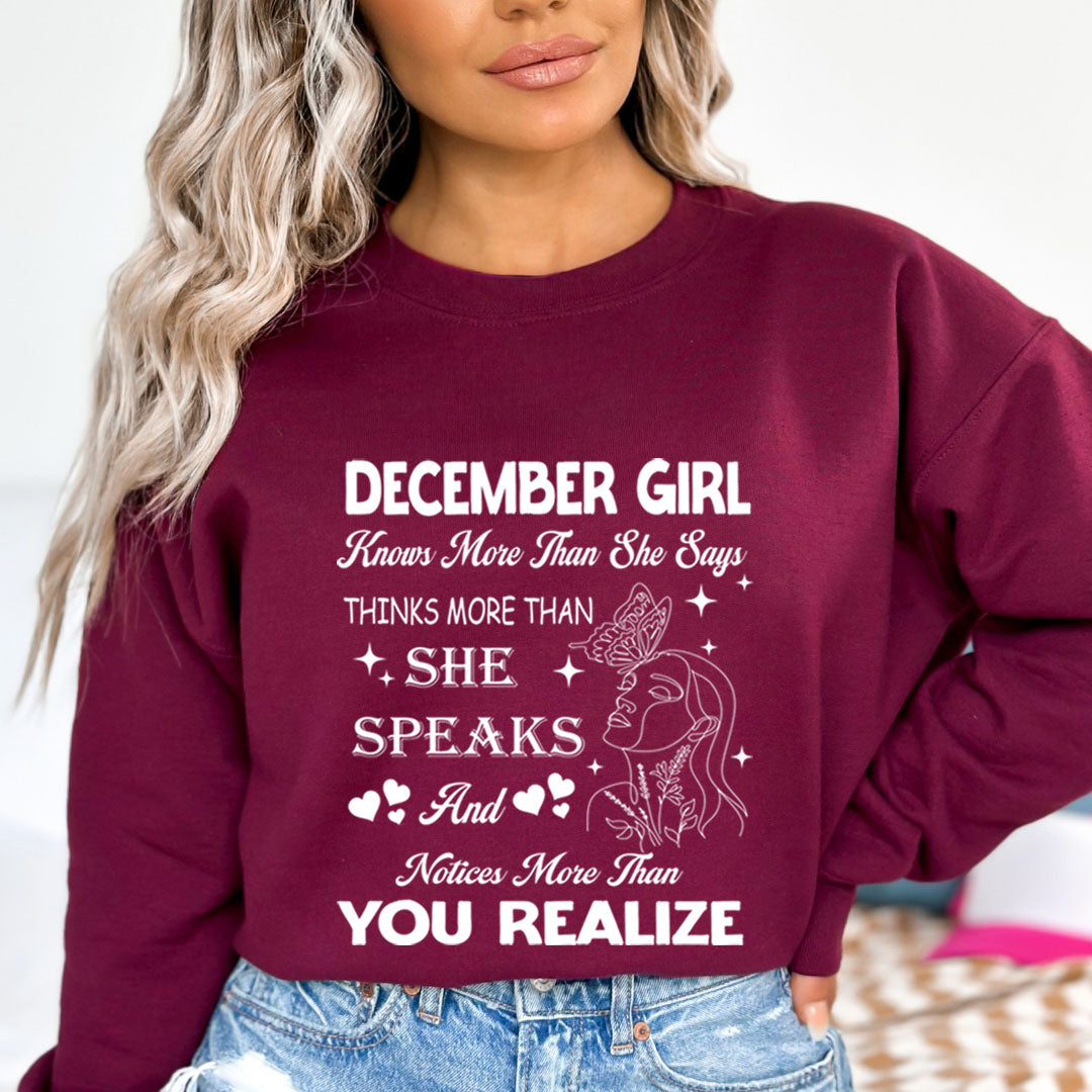 December Girl Notice More Than You Realize  - Cozy &amp; Soft.