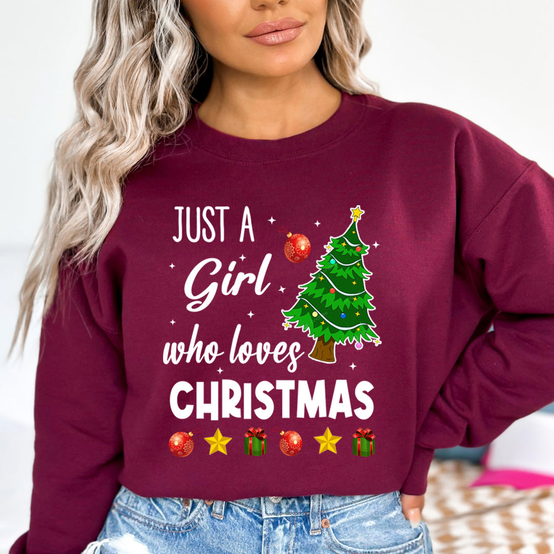 Just A Girl Who Loves Christmas(New) - Sweatshirt & Hoodie