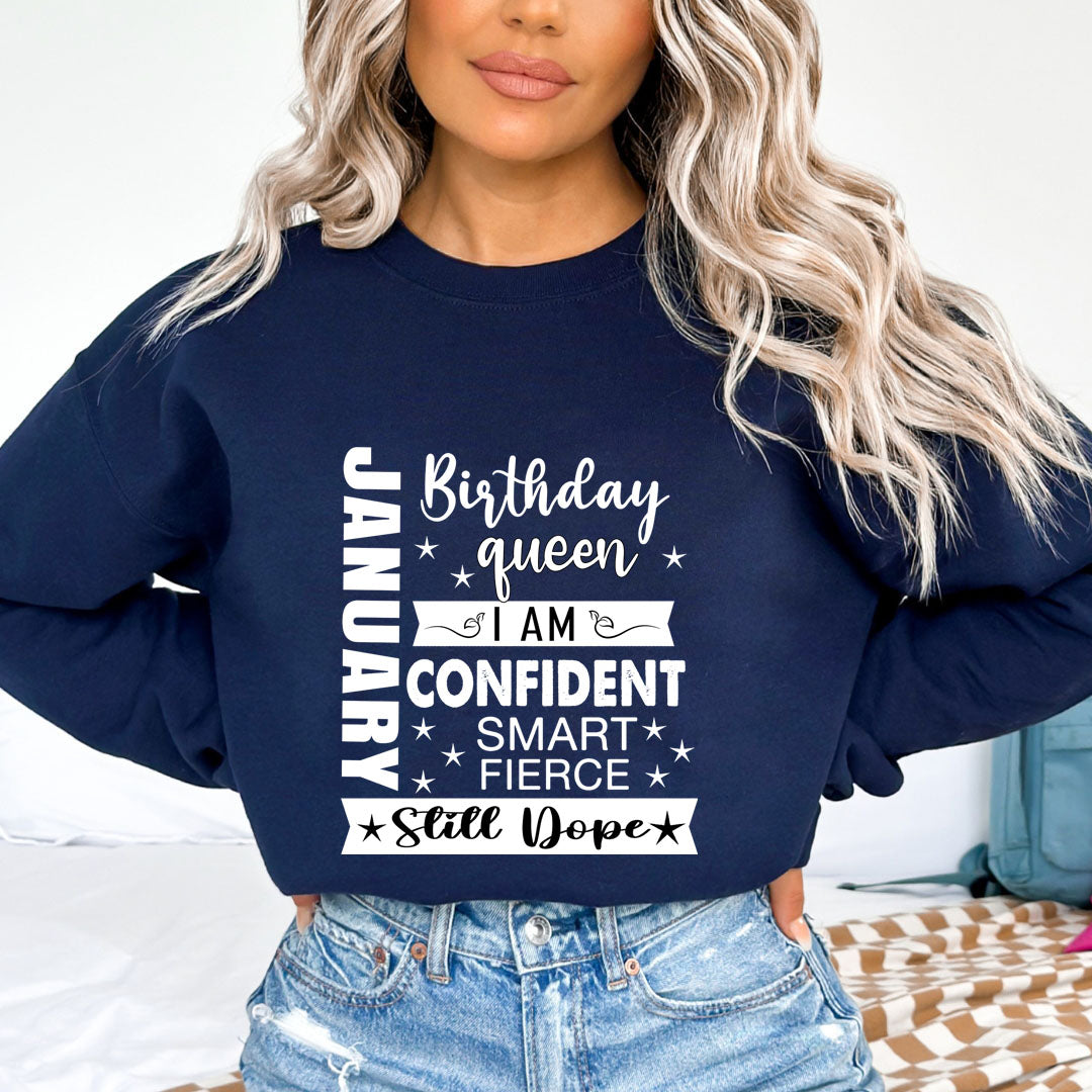 January Birthday Queen - Sweatshirt &amp; Hoodie
