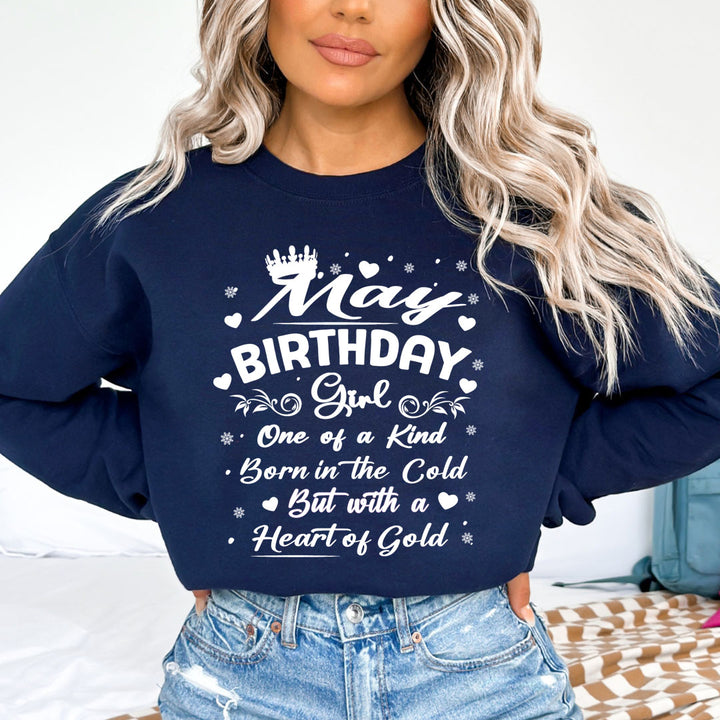May Birthday Girl Born In The Cold - Sweatshirt & Hoodie
