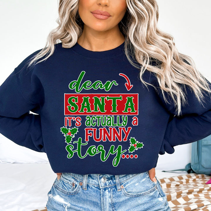 Santa It's Actually A Funny Story - Sweatshirt & Hoodie