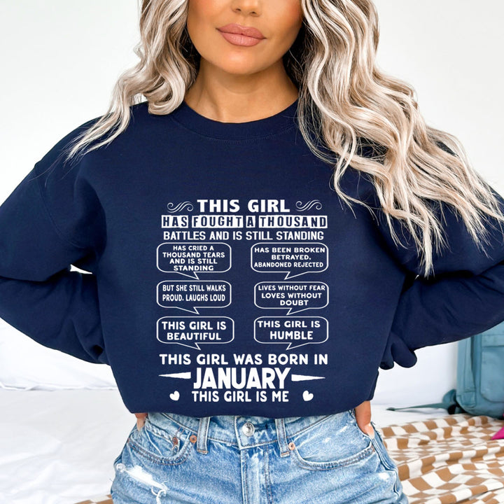This Girl Was Born In January (white) - Sweatshirt &amp; Hoodie