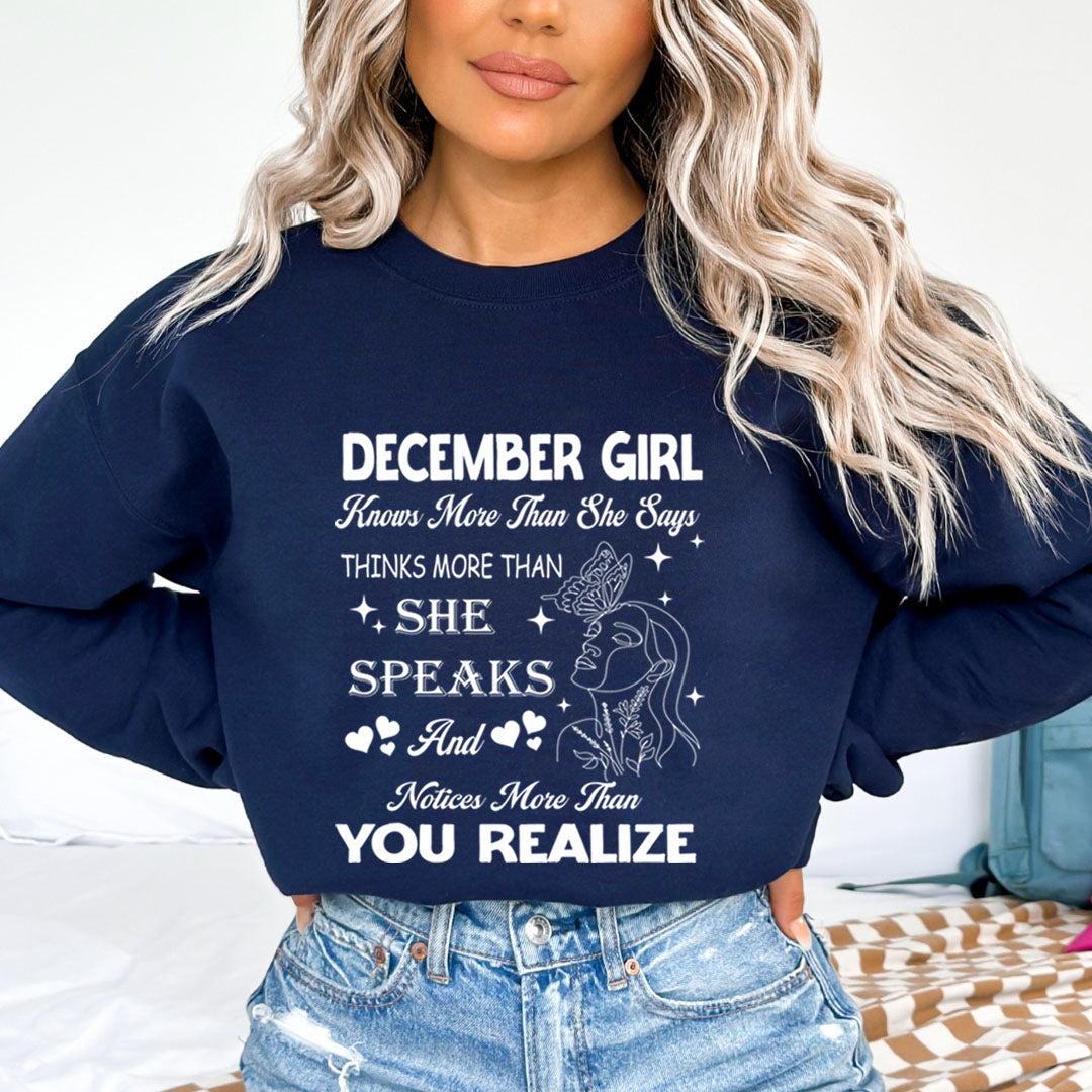December Girl Notice More Than You Realize  - Cozy &amp; Soft.