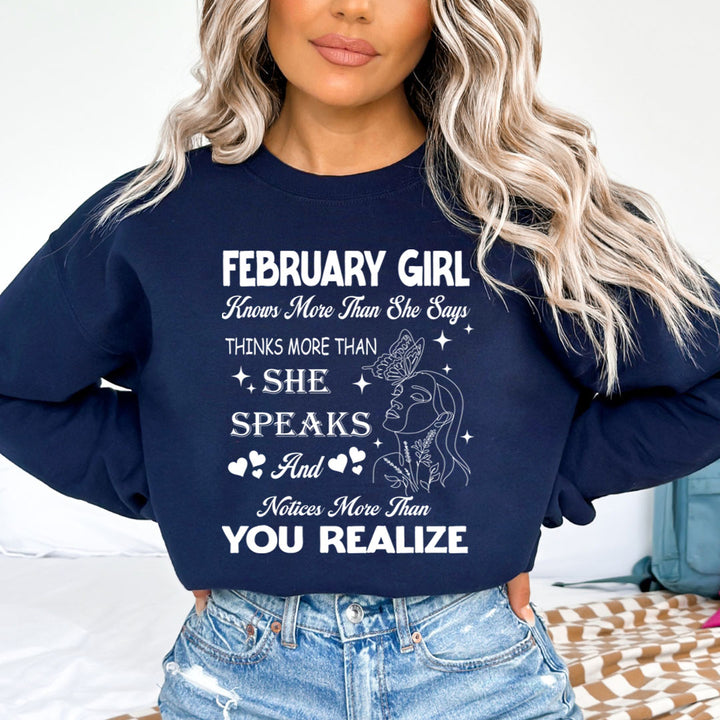 February Girl Notice More Than You Realize  - Cozy & Soft.