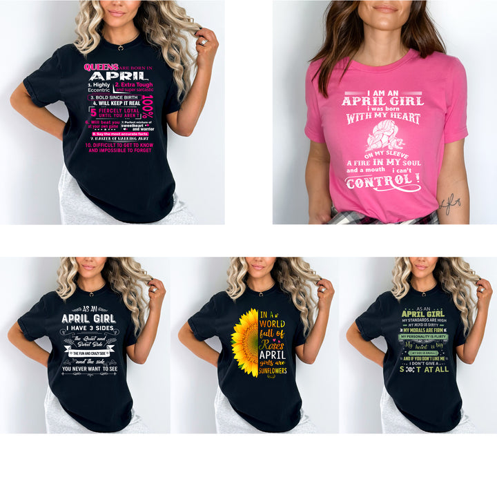 "Get Exclusive Discount On April Combo Pack Of 5 Shirts"(Flat Shipping) For B'day Girls.