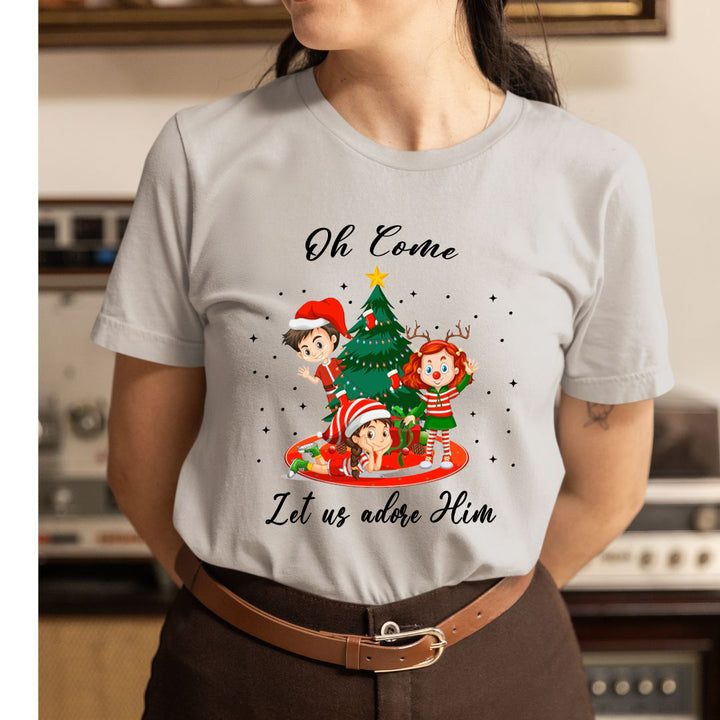 Oh Come Let Us Adore Him - Unisex T-Shirt