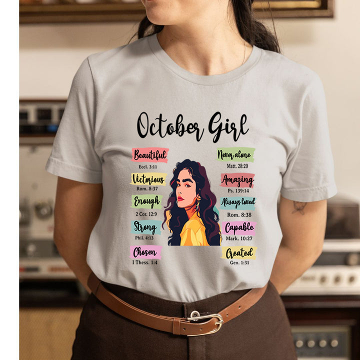 October Girl Beautiful Never Alone - Unisex T-Shirt