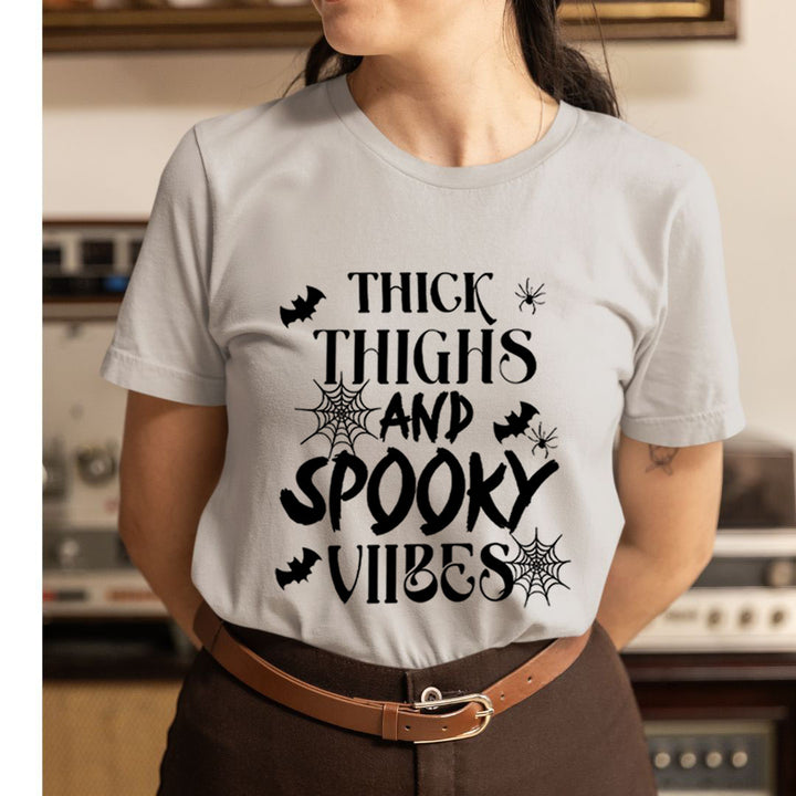 Thick Thighs And Spooky Vibes - Unisex T-Shirt