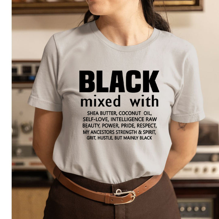 Black Mixed With Coconut Oil - Unisex T-Shirt