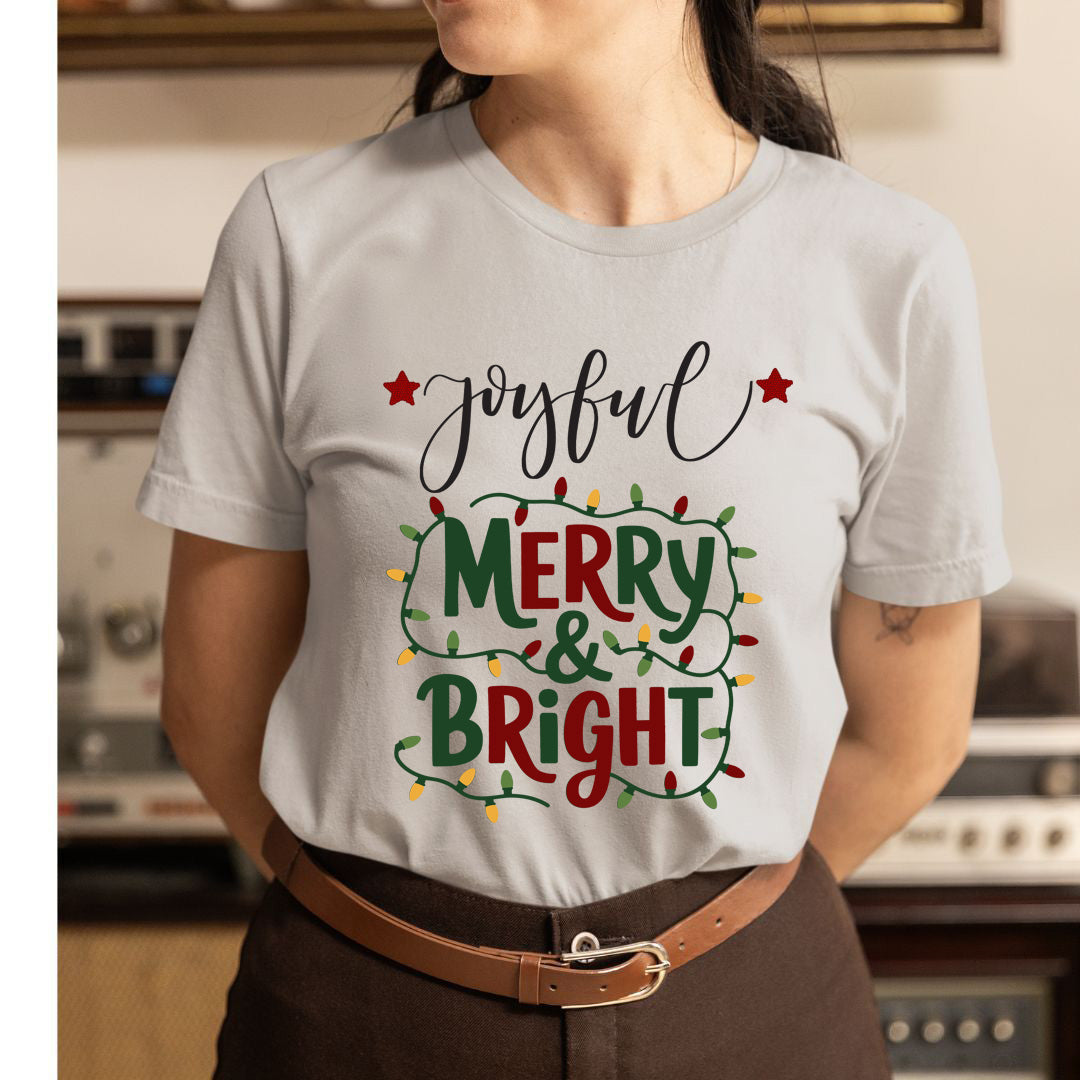 Joyful Merry & Bright - Unisex T-Shirt
