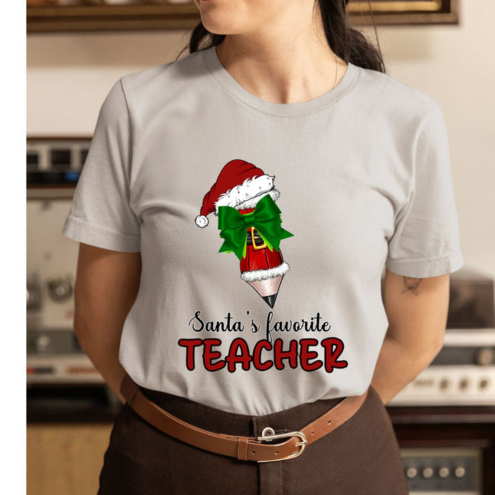 Santa's Favorite Teacher - Unisex T-Shirt