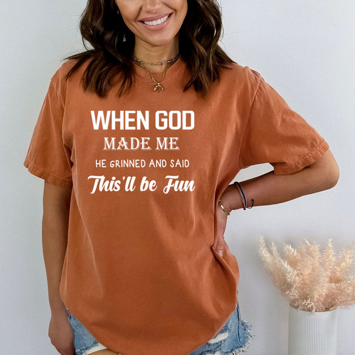 When God Made Me - Bella Canvas