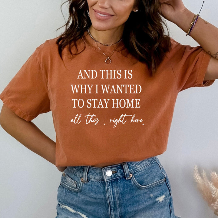 Why I Wanted To Stay Home - Bella Canvas
